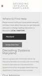 Mobile Screenshot of decodingdyslexiamd.org